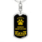 Bernese Mountain Dog Keychain Stainless Steel or 18k Gold-Express Your Love Gifts