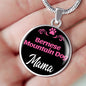 Bernese Mountain Dog Mama Necklace Circle Pendant Stainless Steel or 18k Gold 18-22" Dog Mom Pendant-Express Your Love Gifts