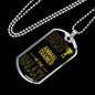 Best Animal Trainer In The Galaxy Necklace Stainless Steel or 18k Gold Dog Tag w 24"-Express Your Love Gifts