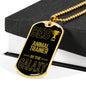 Best Animal Trainer In The Galaxy Necklace Stainless Steel or 18k Gold Dog Tag w 24"-Express Your Love Gifts