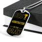 Best Arbitrator In The Galaxy Necklace Stainless Steel or 18k Gold Dog Tag w 24"-Express Your Love Gifts