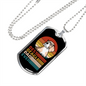 Best Beagle Dad Ever Necklace Stainless Steel or 18k Gold Dog Tag 24" Chain-Express Your Love Gifts