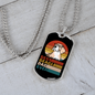 Best Beagle Dad Ever Necklace Stainless Steel or 18k Gold Dog Tag 24" Chain-Express Your Love Gifts