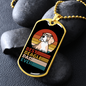Best Beagle Dad Ever Necklace Stainless Steel or 18k Gold Dog Tag 24" Chain-Express Your Love Gifts