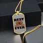 Best Beagle Mom Ever Necklace Stainless Steel or 18k Gold Dog Tag 24" Chain-Express Your Love Gifts