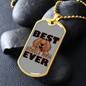 Best Beagle Mom Ever Necklace Stainless Steel or 18k Gold Dog Tag 24" Chain-Express Your Love Gifts