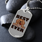 Best Beagle Mom Ever Necklace Stainless Steel or 18k Gold Dog Tag 24" Chain-Express Your Love Gifts