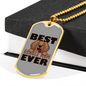 Best Beagle Mom Ever Necklace Stainless Steel or 18k Gold Dog Tag 24" Chain-Express Your Love Gifts