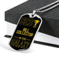Best Bill Collector In The Galaxy Necklace Stainless Steel or 18k Gold Dog Tag w 24"-Express Your Love Gifts