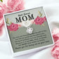 Best Bonus Mom You May Not Have Infinity Knot Necklace Message Card-Express Your Love Gifts