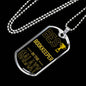 Best Bookkeeper In The Galaxy Necklace Stainless Steel or 18k Gold Dog Tag w 24"-Express Your Love Gifts