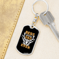 Best Buckin' Dad Ever Keychain Stainless Steel or 18k Gold Dog Tag Keyring-Express Your Love Gifts