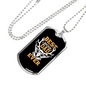 Best Buckin' Dad Ever Necklace Stainless Steel or 18k Gold Dog Tag 24" Chain-Express Your Love Gifts