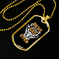 Best Buckin' Dad Ever Necklace Stainless Steel or 18k Gold Dog Tag 24" Chain-Express Your Love Gifts