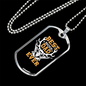 Best Buckin' Dad Ever Necklace Stainless Steel or 18k Gold Dog Tag 24" Chain-Express Your Love Gifts