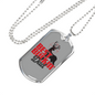 Best Buckin' Dad Sniper Dog Tag Stainless Steel or 18k Gold 24" Chain-Express Your Love Gifts