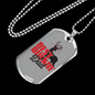 Best Buckin' Dad Sniper Dog Tag Stainless Steel or 18k Gold 24" Chain-Express Your Love Gifts