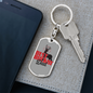 Best Buckin' Dad Swivel Keychain Dog Tag Stainless Steel or 18k Gold-Express Your Love Gifts