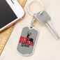 Best Buckin' Dad Swivel Keychain Dog Tag Stainless Steel or 18k Gold-Express Your Love Gifts