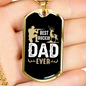 Best Buckin' Daddy Necklace Stainless Steel or 18k Gold Dog Tag 24" Chain-Express Your Love Gifts