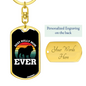 Best Bully Mom Keychain Stainless Steel or 18k Gold Dog Tag Keyring-Express Your Love Gifts
