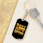 Best Buy of My Life Crypto Keychain Stainless Steel or 18k Gold Dog Tag Keyring-Express Your Love Gifts
