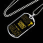Best Cabinet Maker In The Galaxy Necklace Stainless Steel or 18k Gold Dog Tag w 24"-Express Your Love Gifts