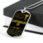Best Cartographer In The Galaxy Necklace Stainless Steel or 18k Gold Dog Tag w 24"-Express Your Love Gifts