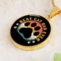 Best Cat Dad Ever Circle Necklace Stainless Steel or 18k Gold 18-22-Express Your Love Gifts