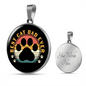 Best Cat Dad Ever Circle Necklace Stainless Steel or 18k Gold 18-22-Express Your Love Gifts