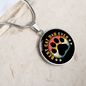 Best Cat Dad Ever Circle Necklace Stainless Steel or 18k Gold 18-22-Express Your Love Gifts