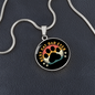 Best Cat Dad Ever Circle Necklace Stainless Steel or 18k Gold 18-22-Express Your Love Gifts