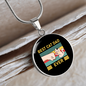 Best Cat Dad Ever Circle Necklace Stainless Steel or 18k Gold 18-22-Express Your Love Gifts