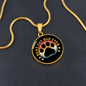 Best Cat Dad Ever Circle Necklace Stainless Steel or 18k Gold 18-22-Express Your Love Gifts