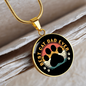 Best Cat Dad Ever Circle Necklace Stainless Steel or 18k Gold 18-22-Express Your Love Gifts