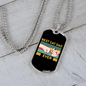 Best Cat Dad Ever Necklace Stainless Steel or 18k Gold Dog Tag 24" Chain-Express Your Love Gifts