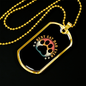 Best Cat Dad Necklace Stainless Steel or 18k Gold Dog Tag 24" Chain-Express Your Love Gifts