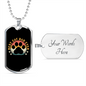 Best Cat Dad Necklace Stainless Steel or 18k Gold Dog Tag 24" Chain-Express Your Love Gifts