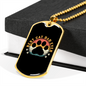 Best Cat Dad Necklace Stainless Steel or 18k Gold Dog Tag 24" Chain-Express Your Love Gifts