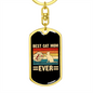 Best Cat Mom Ever Keychain Stainless Steel or 18k Gold Dog Tag Keyring-Express Your Love Gifts