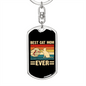 Best Cat Mom Ever Keychain Stainless Steel or 18k Gold Dog Tag Keyring-Express Your Love Gifts