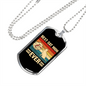 Best Cat Mom Necklace Stainless Steel or 18k Gold Dog Tag 24" Chain-Express Your Love Gifts