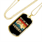 Best Cat Mom Necklace Stainless Steel or 18k Gold Dog Tag 24" Chain-Express Your Love Gifts