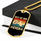 Best Cat Mom Necklace Stainless Steel or 18k Gold Dog Tag 24" Chain-Express Your Love Gifts