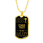 Best Census Taker In The Galaxy Necklace Stainless Steel or 18k Gold Dog Tag w 24"-Express Your Love Gifts