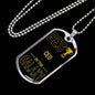 Best Ceo In The Galaxy Necklace Stainless Steel or 18k Gold Dog Tag w 24"-Express Your Love Gifts