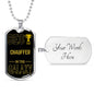 Best Chauffer In The Galaxy Necklace Stainless Steel or 18k Gold Dog Tag w 24"-Express Your Love Gifts