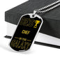 Best Chef In The Galaxy Necklace Stainless Steel or 18k Gold Dog Tag w 24"-Express Your Love Gifts