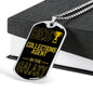 Best Collections Agent In The Galaxy Necklace Stainless Steel or 18k Gold Dog Tag w 24"-Express Your Love Gifts