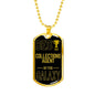 Best Collections Agent In The Galaxy Necklace Stainless Steel or 18k Gold Dog Tag w 24"-Express Your Love Gifts